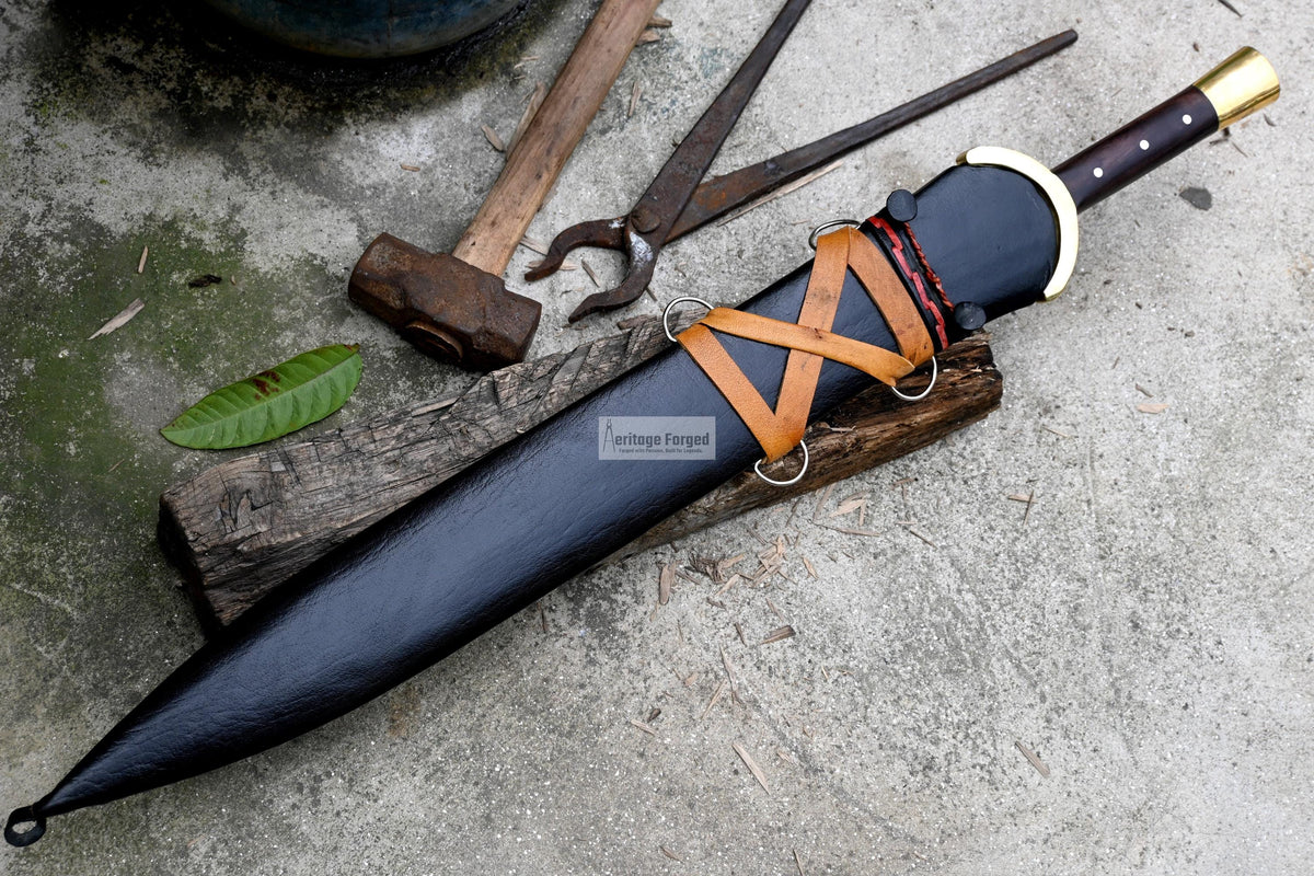 GREEK XIPHOS/ 22 inches Long Blade hand forged historical Sword/Leaf spring of truck/Wooden Handle/Custom forged sword
