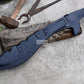 KOPIS MACHETE/ 20 inches Long Blade hand forged custom forged kopis /Leaf spring of truck /Sharpen/Tempered/Ready to use/knife/knives