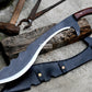 KOPIS MACHETE/ 20 inches Long Blade hand forged custom forged kopis /Leaf spring of truck /Sharpen/Tempered/Ready to use/knife/knives
