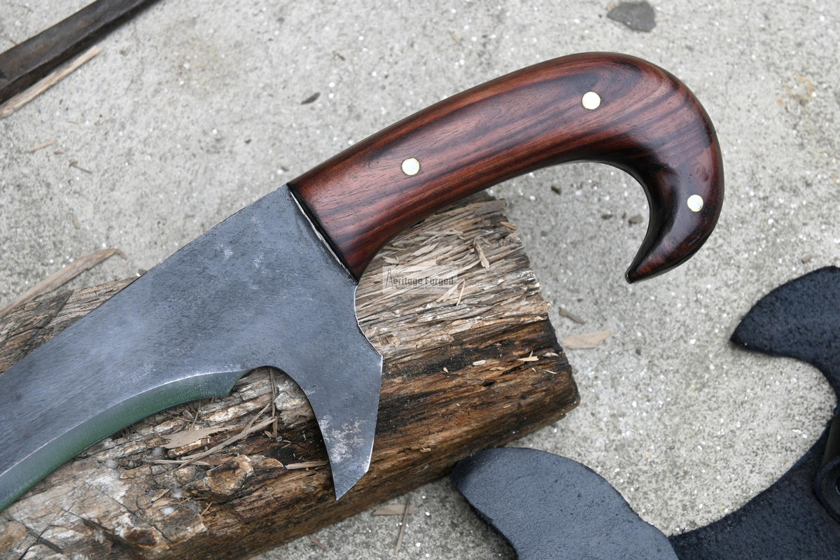 KOPIS MACHETE/ 20 inches Long Blade hand forged custom forged kopis /Leaf spring of truck /Sharpen/Tempered/Ready to use/knife/knives