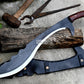KOPIS MACHETE/ 20 inches Long Blade hand forged custom forged kopis /Leaf spring of truck /Sharpen/Tempered/Ready to use/knife/knives