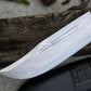 BOWIE KNIFE / 10 inches long Blade Hunting knife / Hand forged knife / Made from Leaf spring of truck / Tempered / Sharpen/ Ready to use
