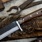 SEAX KNIFE / 8 inches long Blade Hunting knife / Hand forged knife / Made from Leaf spring of truck / Tempered / Sharpen/ Ready to use
