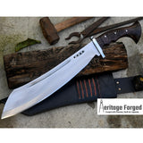 PARANG MACHETE / Large Jungle Machete/15 inches Long Blade Heavy duties machete/ Full tang/ Leaf spring of truck/ Tempered/Sharpen/Working
