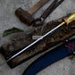 TALWAR DAGGER/15 inches Long Blade hand forged Sword/Leaf spring of truck/ Brass Handle/Sharpen/Tempered/Ready to use/ceremonial sword