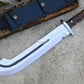 HEAVY MACHETE / Large Jungle Machete/ 16 inches Long Blade Heavy duties machete/ Full tang/ Leaf spring of truck/ Tempered/Sharpen/Working