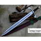 VIKING SWORD/24 inches Long Blade hand Made Sword/Leaf spring of truck/Rosewood Handle/Sharpen/Tempered/Ready to use/knife/knives