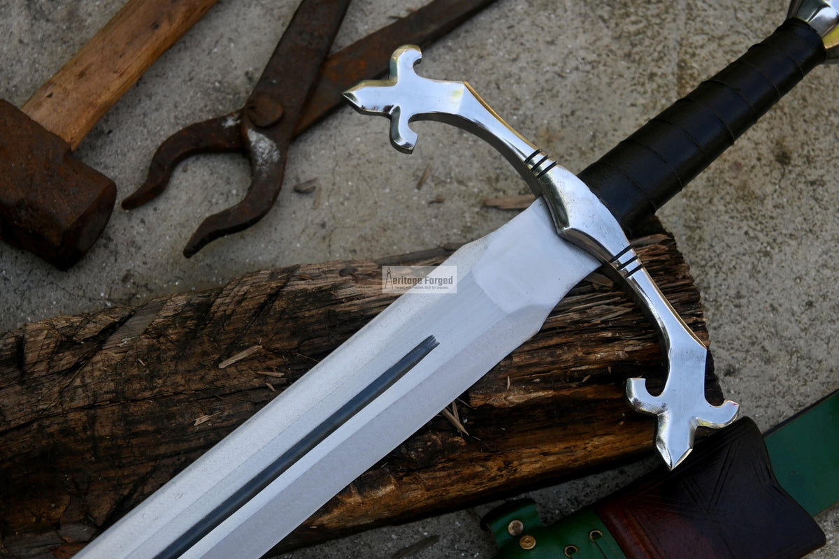 VIKING SWORD/24 inches Long Blade hand Made Sword/Leaf spring of truck/Rosewood Handle/Sharpen/Tempered/Ready to use/knife/knives