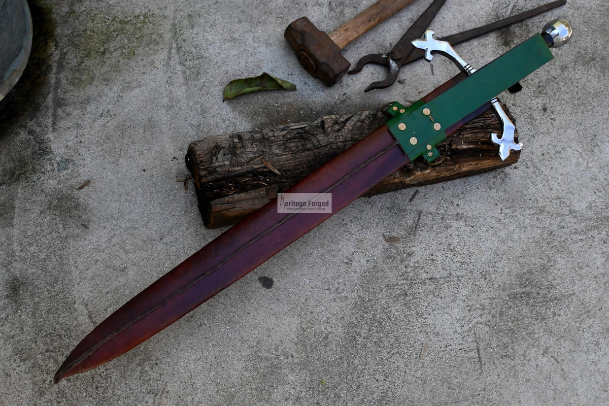 VIKING SWORD/24 inches Long Blade hand Made Sword/Leaf spring of truck/Rosewood Handle/Sharpen/Tempered/Ready to use/knife/knives