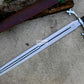VIKING SWORD/24 inches Long Blade hand Made Sword/Leaf spring of truck/Rosewood Handle/Sharpen/Tempered/Ready to use/knife/knives