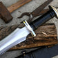 SHORT GLADIUS SWORD/16 inches Long Blade hand forged Sword/Leaf spring of truck/Rosewood Handle/Sharpen/Tempered/Ready to use/knife/knives