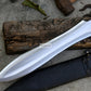 SHORT GLADIUS SWORD/16 inches Long Blade hand forged Sword/Leaf spring of truck/Rosewood Handle/Sharpen/Tempered/Ready to use/knife/knives