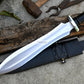SHORT GLADIUS SWORD/16 inches Long Blade hand forged Sword/Leaf spring of truck/Rosewood Handle/Sharpen/Tempered/Ready to use/knife/knives