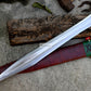 GLADIUS SWORD /22 inches long Blade Hand Forged Sword/ Gladius Machete/Handmade from Leaf spring of Truck-Balance water tempered/Sharp