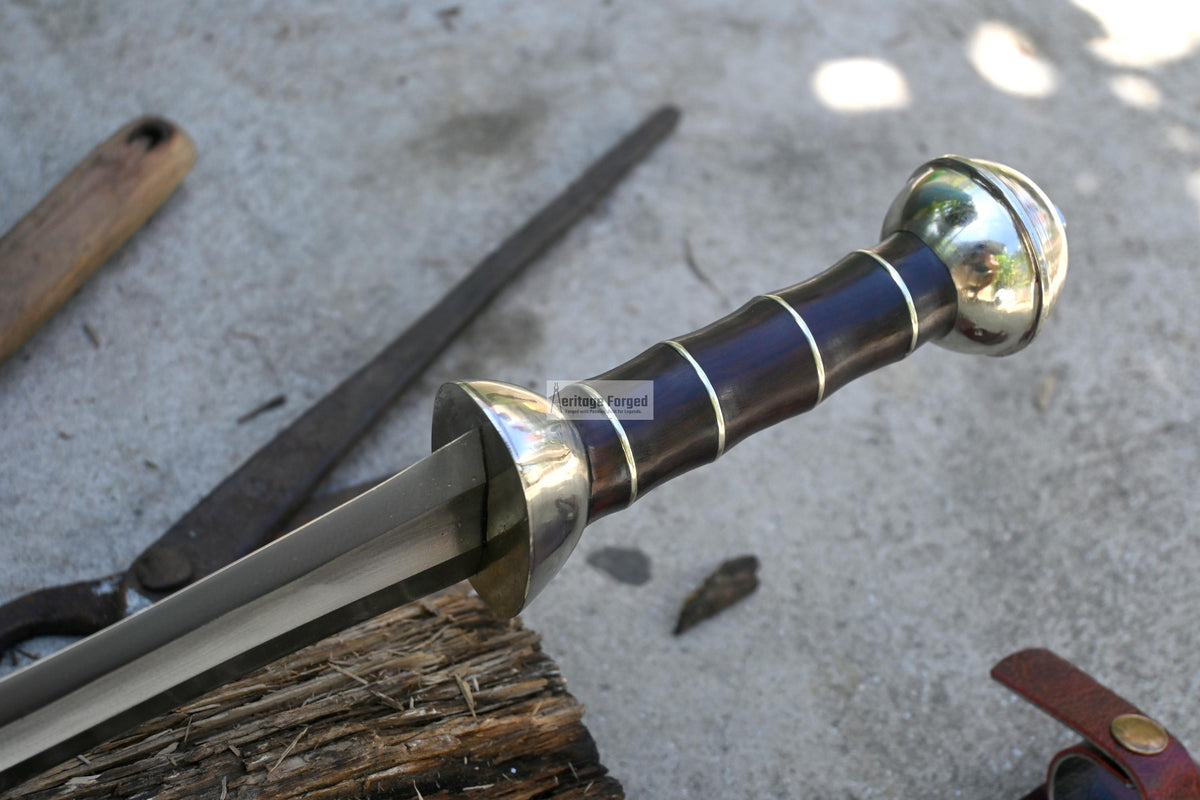 GLADIUS SWORD /22 inches long Blade Hand Forged Sword/ Gladius Machete/Handmade from Leaf spring of Truck-Balance water tempered/Sharp