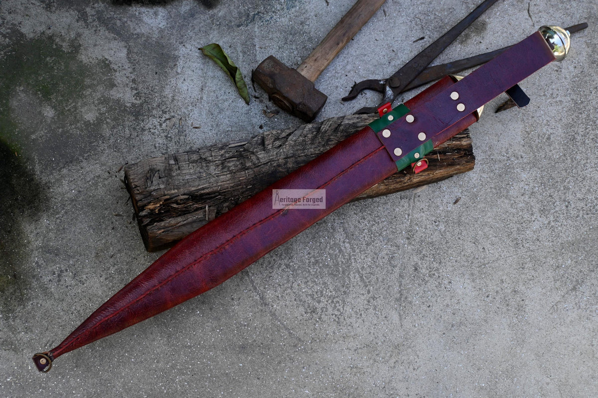 GLADIUS SWORD /22 inches long Blade Hand Forged Sword/ Gladius Machete/Handmade from Leaf spring of Truck-Balance water tempered/Sharp