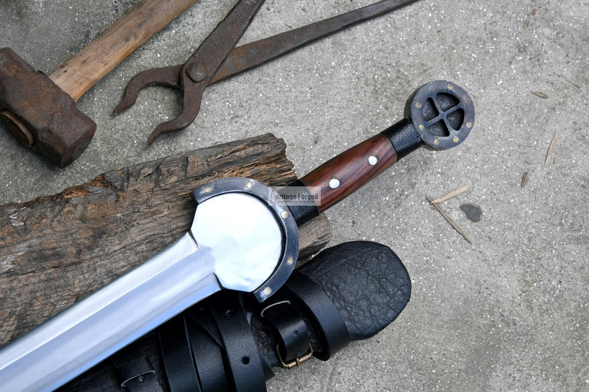 GREEK XIPHOS/ 24 inches Long Blade hand forged historical Sword/Leaf spring of truck/Wooden Handle/Custom forged sword