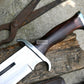 RAMBO III KNIFE/ Rambo 3 knife/ Hand forged knife/Made from leaf spring/ Tempered/ Sharpen/Ready to use /Movie knife /hunting