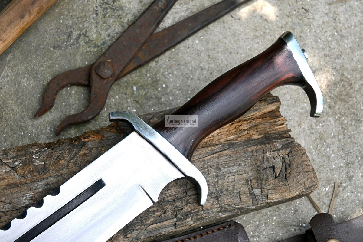 RAMBO III KNIFE/ Rambo 3 knife/ Hand forged knife/Made from leaf spring/ Tempered/ Sharpen/Ready to use /Movie knife /hunting
