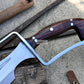 KHOPESH MACHETE/ 19 inches Long Blade hand forged Egyptian  khopesh sword /Leaf spring of truck /Sharpen/Tempered/Ready to use/knife/knives
