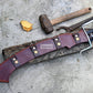 KHOPESH MACHETE/ 19 inches Long Blade hand forged Egyptian  khopesh sword /Leaf spring of truck /Sharpen/Tempered/Ready to use/knife/knives