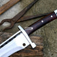 JUNGLE MACHETE / Large Jungle Clever/19 inches Long Blade Heavy duties machete/ Full tang/ Leaf spring of truck/ Tempered/Sharpen/Working