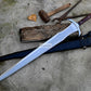 LARGE ACHILLES SWORD/29 inches Long Blade hand forged Sword/Leaf spring of truck/Rosewood Handle/Sharpen/Tempered/Ready to use/knife/knives