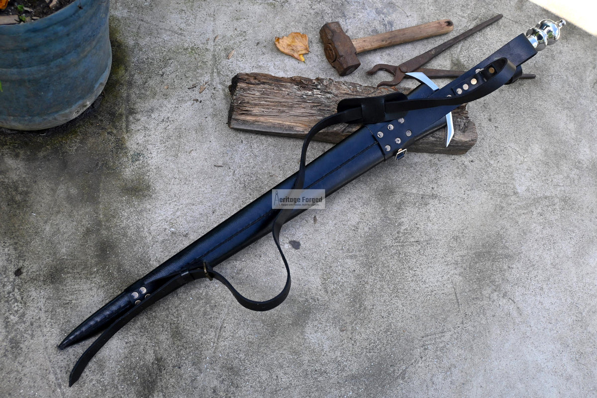 LARGE ACHILLES SWORD/29 inches Long Blade hand forged Sword/Leaf spring of truck/Rosewood Handle/Sharpen/Tempered/Ready to use/knife/knives