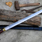 DRAGON TOOTH SWORD/20 inches Long Blade hand forged Sword/Leaf spring of truck/Rosewood Handle/Sharpen/Tempered/Ready to use/knife/knives