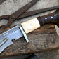 CHIRRA KHUKURI / Large kukri Machete/ 12 inches Long Blade Heavy duties machete/ Full tang/ Leaf spring of truck/ Tempered/Sharpen/Working