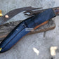 TRADITIONAL KHUKURI / Large kukri Machete/ 18 inches Long Blade Heavy machete/ Full tang/ Leaf spring of truck/ Tempered/Sharpen/Working