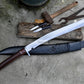 KHUKURI SWORD/ Large kukri Machete/ 21 inches Long Blade Heavy machete/ Full tang/ Leaf spring of truck/ Tempered/Sharpen/Working