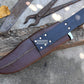 BOWIE KNIFE / 12 inches long Blade / Hand forged Bowie knife / Made from Leaf spring of truck / Tempered / Sharpen/ Ready to use