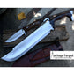 PREDATOR BOWIE / 14 inches long Blade bowie knife / Hand forged knife / Made from Leaf spring of truck / Tempered / Sharpen/ Ready to use