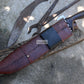PREDATOR BOWIE / 14 inches long Blade bowie knife / Hand forged knife / Made from Leaf spring of truck / Tempered / Sharpen/ Ready to use