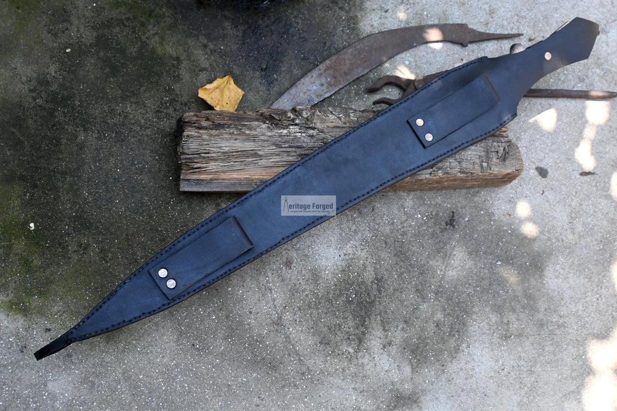 ACHILLES SWORD/22 inches Long Blade hand forged Sword/Leaf spring of truck/Rosewood Handle/Sharpen/Tempered/Ready to use/knife/knives