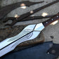 ACHILLES SWORD/22 inches Long Blade hand forged Sword/Leaf spring of truck/Rosewood Handle/Sharpen/Tempered/Ready to use/knife/knives