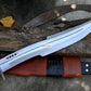SPARTAN MACHETE /18 inches Long Blade hand forged Sword/Leaf spring of truck/Rosewood Handle/Sharpen/Tempered/Ready to use/knife/knives