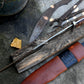 SPARTAN MACHETE /18 inches Long Blade hand forged Sword/Leaf spring of truck/Rosewood Handle/Sharpen/Tempered/Ready to use/knife/knives