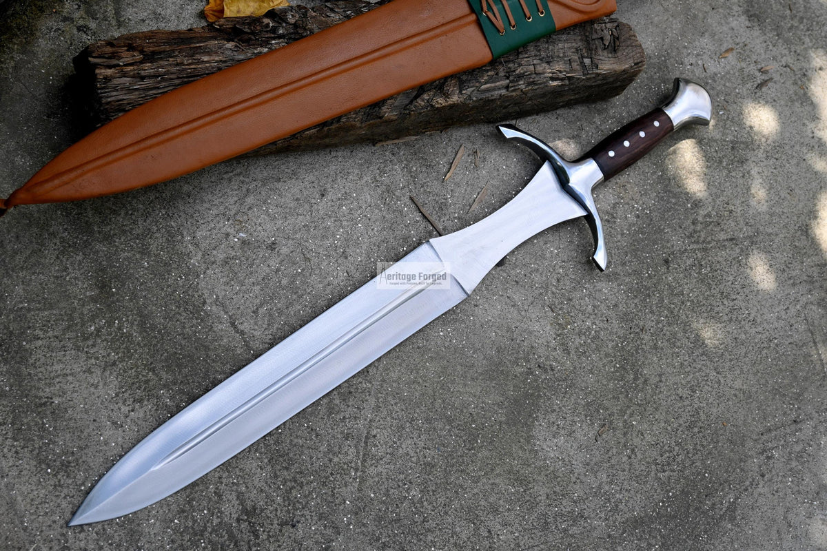 GLADIUS SWORD /19 inches long Blade Hand Forged Sword/ Gladius Machete/Handmade from Leaf spring of Truck-Balance water tempered/Sharp
