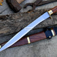 ESPADA KNIFE /15 inches long Blade Hand Forged Filipino Sword/ Machete/Handmade from Leaf spring of Truck-Balance water tempered/Sharp