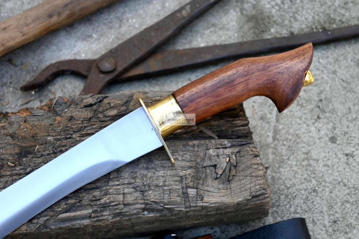 ESPADA KNIFE /15 inches long Blade Hand Forged Filipino Sword/ Machete/Handmade from Leaf spring of Truck-Balance water tempered/Sharp