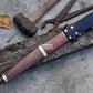 ESPADA KNIFE /15 inches long Blade Hand Forged Filipino Sword/ Machete/Handmade from Leaf spring of Truck-Balance water tempered/Sharp