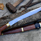 ESPADA KNIFE /15 inches long Blade Hand Forged Filipino Sword/ Machete/Handmade from Leaf spring of Truck-Balance water tempered/Sharp