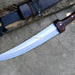 YEMENI JAMBIA KNIFE / 15 inches long Blade exotic knife / Hand forged knife / Made from Leaf spring of truck / Tempered / Sharpen
