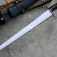 KHYBER SWORD/historical Afghan sword /22 inches Long Blade machete/ Full tang/ Leaf spring of truck/ Tempered/Sharpen/Working/sword