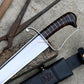 KHYBER SWORD/historical Afghan sword /22 inches Long Blade machete/ Full tang/ Leaf spring of truck/ Tempered/Sharpen/Working/sword