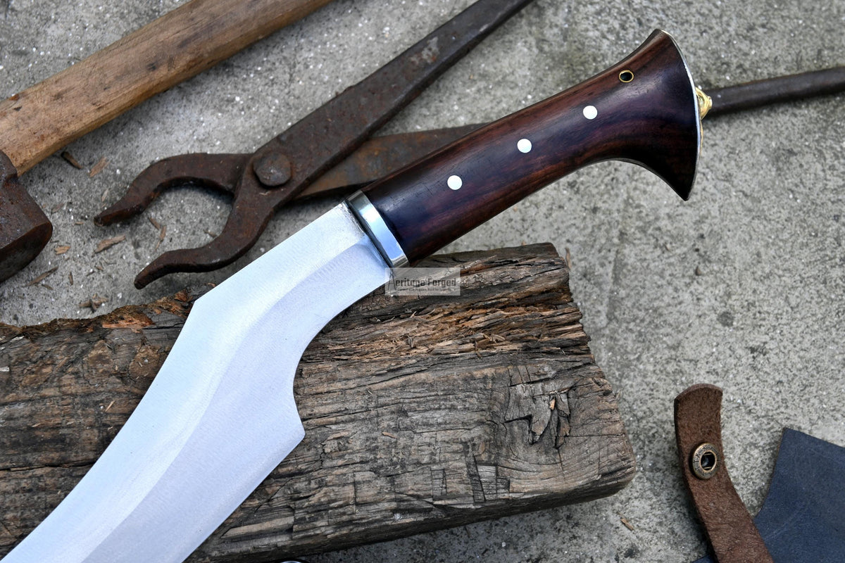 KHOPESH SHORT SWORD/ 18 inches Long Blade hand forged Egyptian khopesh sword /Leaf spring of truck /Sharpen/Tempered/Ready to use/knives