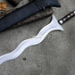 KRIS SWORD/21 inches long Blade handmade sword/ Real working machete/ Historical Machete/Best for Heavy duties/Carbon steel/Sharp