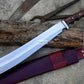 PARANG MACHETE / Large Jungle Machete/16 inches Long Blade Heavy duties machete/ Full tang/ Leaf spring of truck/ Tempered/Sharpen/Working